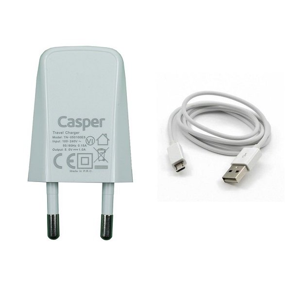 Orijinal Casper Via M2 Tablet Adaptör Şarj Aleti Android Kablo TN-050100E5