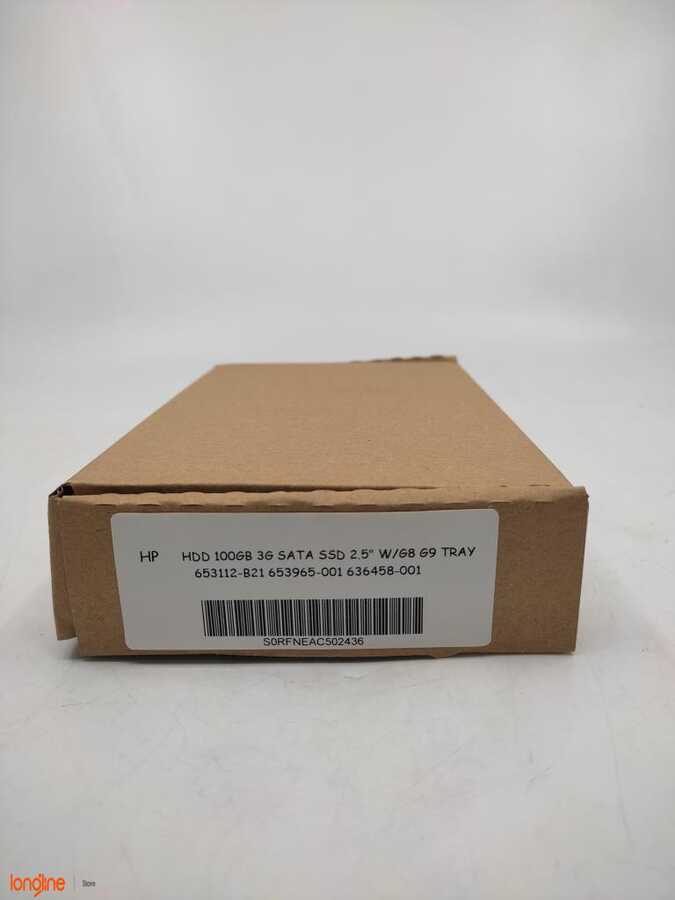 İkinci El HP HDD 100GB 3G SATA SSD 2.5 W/G8 G9 653112-B21 653965-001