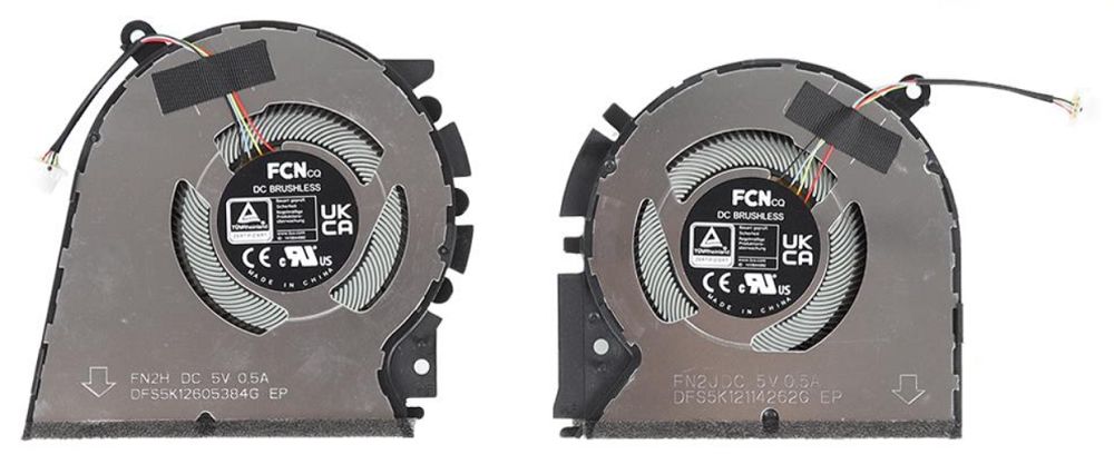 Asus VivoBook Pro 14 K3400 K6400 M6400 N7400 X3400 Cpu Sogutucu Cooling Çift Sol Sağ Fan