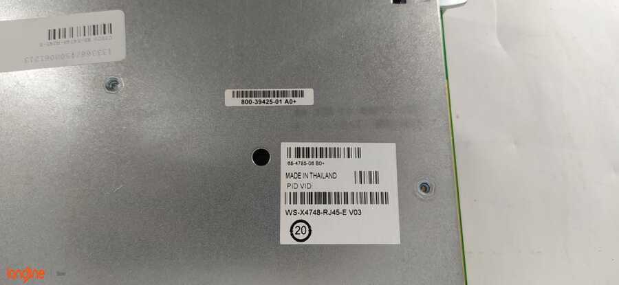 İkinci El Cisco WS-X4748-RJ45-E 48-Port 10/100/1000Base-T Switch Module