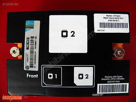 İkinci El Hp HEATSINK CPU 2 FOR BL490c G7 623197-001 622654-001