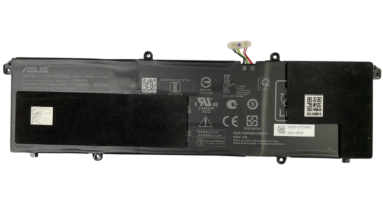 Orijinal Asus Vivobook S14 C31N1905 Laptop Batarya 11.55V 4335 mAh