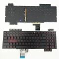 Asus Tuf Gaming Fx504, FX504GD, FX504GE, FX504GM FX80 FX80G Fx504Gm 90Nr00J1-R31Tu1 Fx505, Fx505Dv Fx505Dd, Fx505Dt Fx505D Fx505Du, Fx505Dy Fx505Gd, Fx505Ge Fx505G, Fx505Gt Fx505Gm, Fx86 Fx505Gu, Fx505A FX705 FX705GD Klavye Aydınlatmalı Tuş Takımı