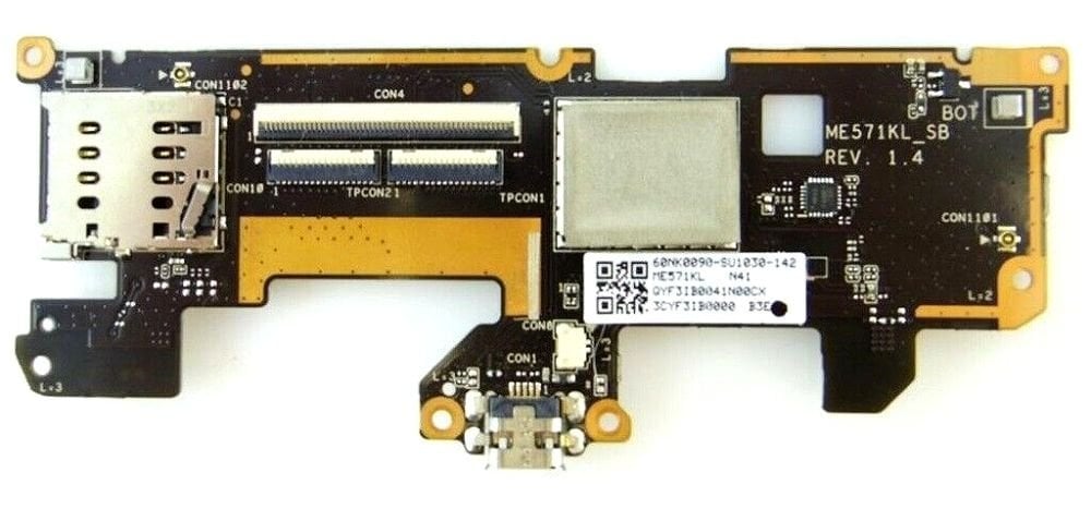 Orijinal Asus ME571KL Nexus 7 Tablet SD Kart Dc Power Jack Board 60NK0090-SU1030-142