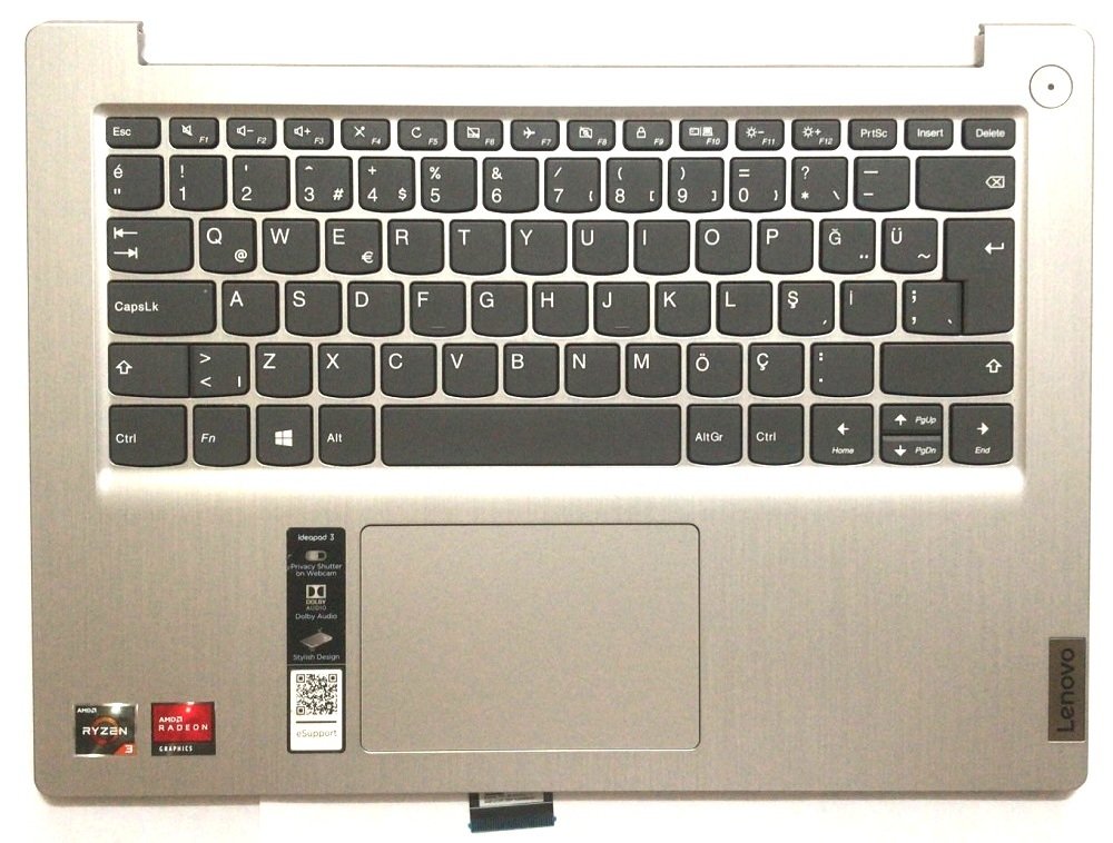 Lenovo Orijinal ideapad 3-14ITL05 81X7 Notebook Türkçe Klavye Dahil Üst Kasa