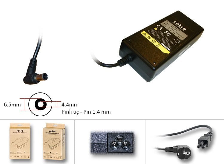 Sony 19.5V 3.9A 76W VGP-AC19V34 Notebook Adaptör Laptop Şarj Aleti