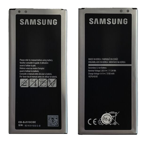 Samsung Orijinal Galaxy J5 2016 J5108 4.4V 3100mAh 11.94Wh Cep Telefonu Batarya Pil