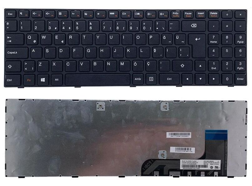 Orijinal Lenovo ideapad 100-15IBY 80MJ 80R8 20654 20644 B50-10 80QR Notebook Klavye Tuş Takımı