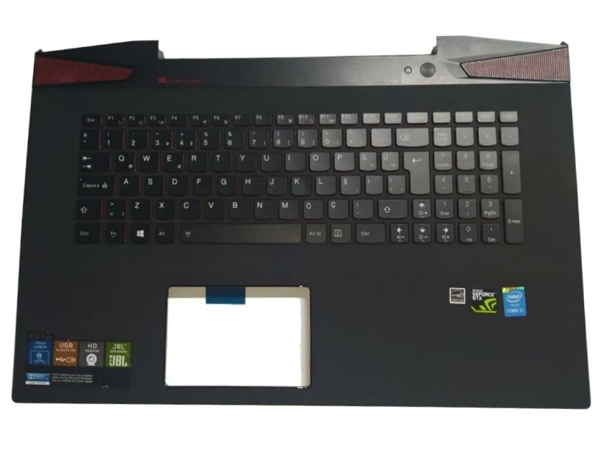 Lenovo Orijinal ideapad Y70 Y70-70 Touch 80DU Notebook Klavye Dahil Üst Kasa