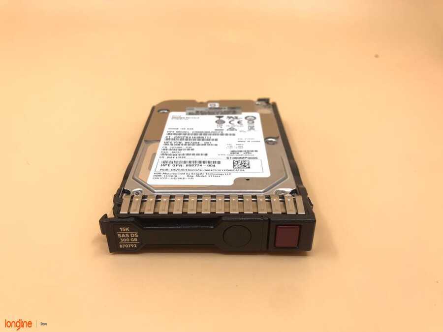 İkinci El HP HDD NEW/FS 300GB 15K 12G SAS 2.5 SC ENT W/TRAY 870753-B21 870792-001 867254-001