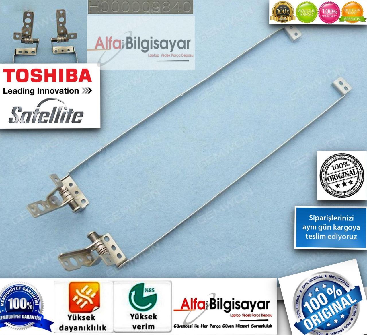 Toshiba Satellite U500 U505 M900 M910 Menteşe  Part no: H000009840 - H000009860