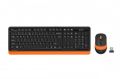A4 TECH FG1010 Q 2.4 GHZ USB TURUNCU KLAVYE+MOUSE KABLOSUZ SET