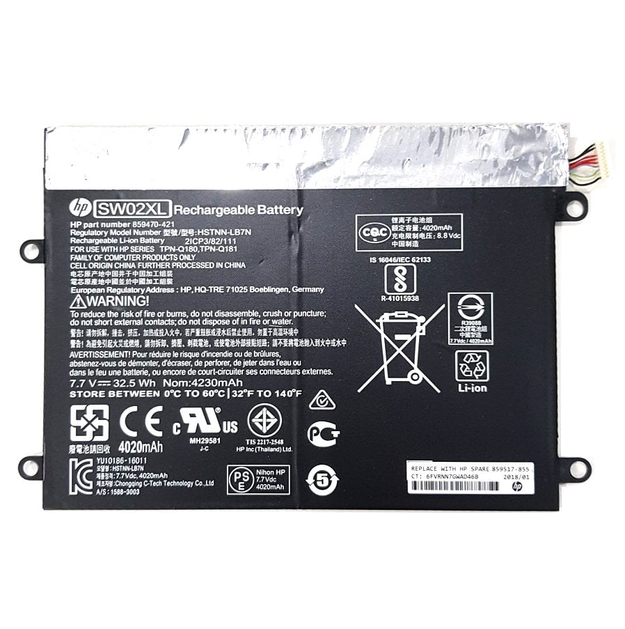 Orijinal Hp Pavilion X2 210 G2 Serisi Tablet Batarya Pil