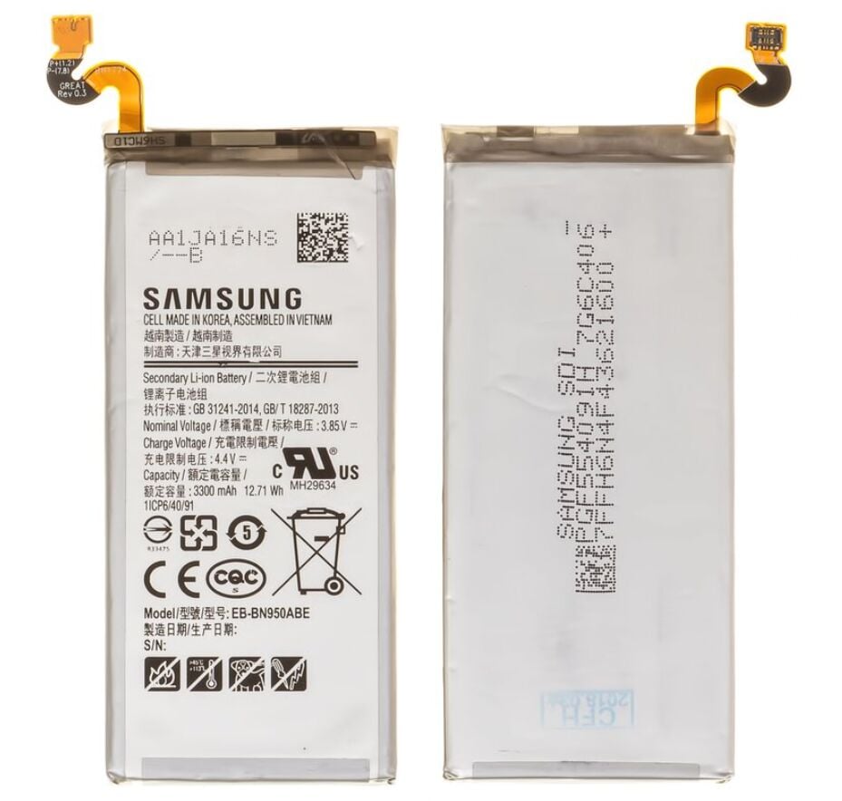 Samsung Orijinal Galaxy Note 8 SM-N950F 4.4V 3300mAh 12.71Wh Cep Telefonu Batarya Pil