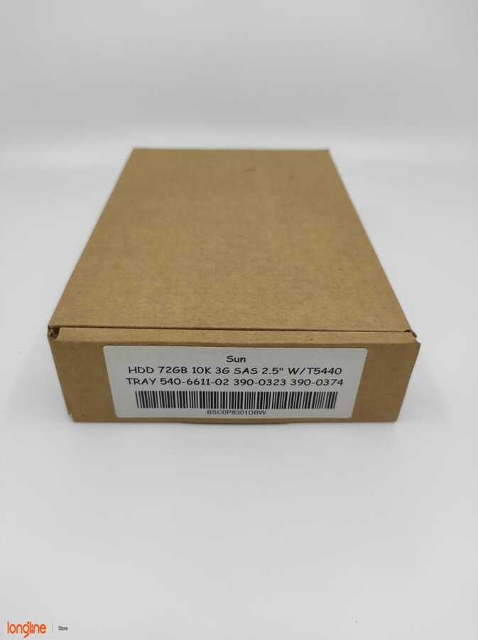 İkinci El Sun HDD 72GB 10K 3G SAS 2.5'' W/T5440 TRAY 540-6611-02 390-0323
