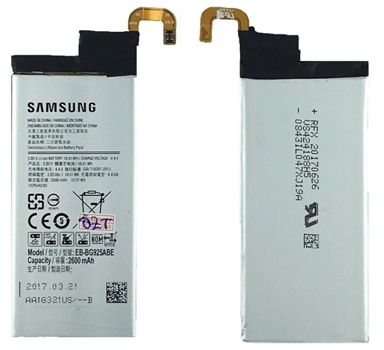Samsung Orijinal Galaxy S6 Edge SM-G925 4.4V 2600mAh 10.01Wh Cep Telefonu Batarya Pil