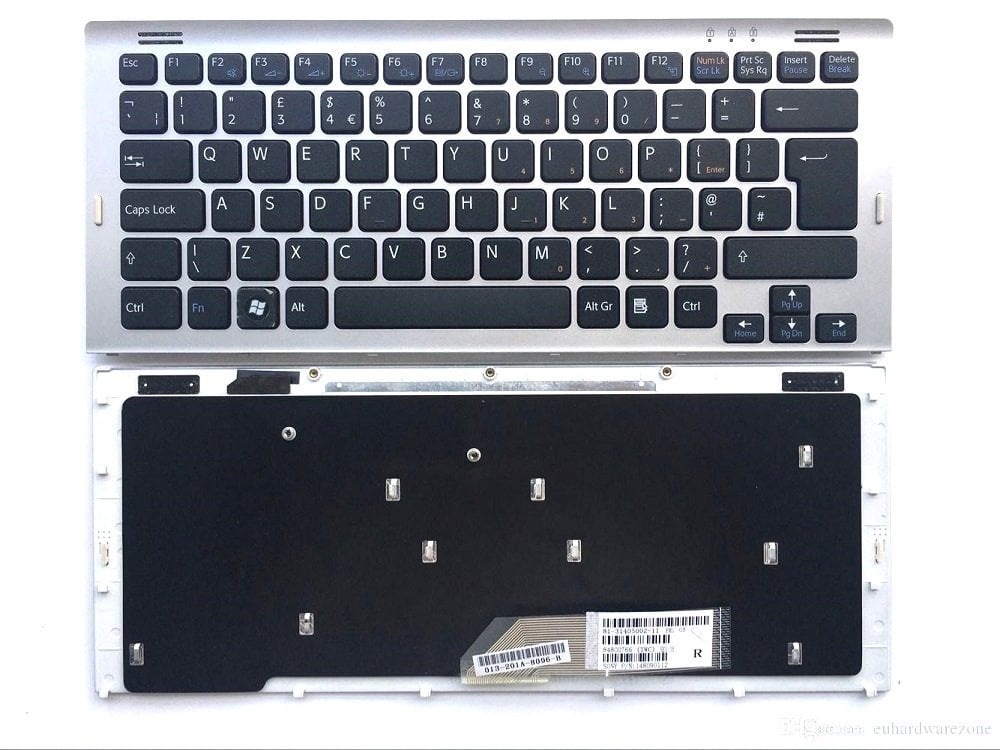 Orijinal Sony Vaio VGN-SR Serisi Notebook ingilizce Klavye Tuş Takımı 013-201A-8096-B