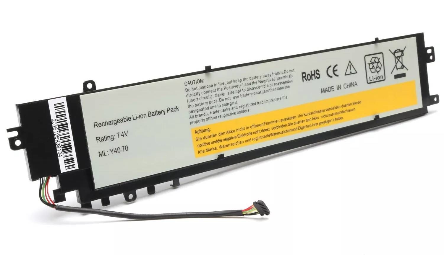 Lenovo ideapad Y40-70 Y40-80 Y40-70AT-IFI Y40-70AS Y40-80F 20347 20408 20399 80DR 80FA 80FN L13M4P01 L13L4P01 47WH  Batarya Pil