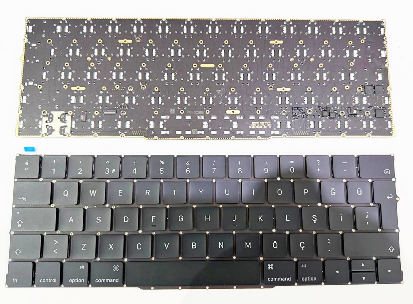 Macbook Pro 15.4 A2159 Emc 3301 2019 Klavye Tuş Takımı Büyük Enter Türkçe Siyah