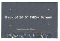 16.0 İnç 30pin 1920x1200 N160JCG-GT1, M73489-J61 60hz Lcd Panel Ekran