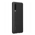 Huawei P30 PU Telefon Koruyucu Desebli Silikon Kılıf Siyah 51992992