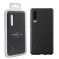 Huawei P30 PU Telefon Koruyucu Desebli Silikon Kılıf Siyah 51992992