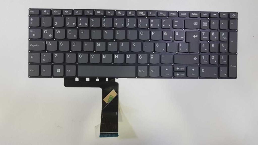 Lenovo IdeaPad 320-15AST 80XV Klavye Tuş Takımı Gri-Füme