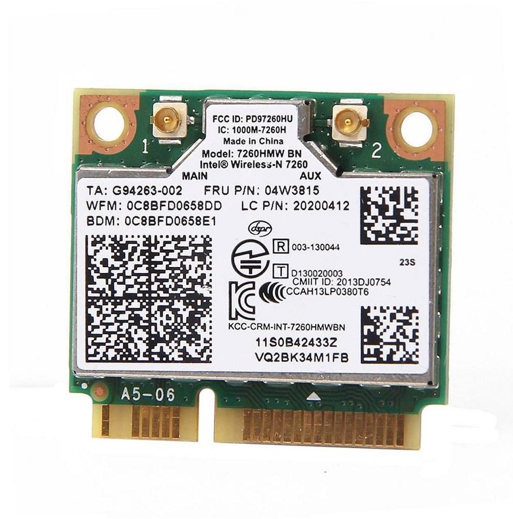 Orijinal IBM Lenovo Thinkpad intel 7260HMW BN Notebook Laptop Bluetooth Wireless-N Wifi Lan Kartı FRU P/N: 04W3815