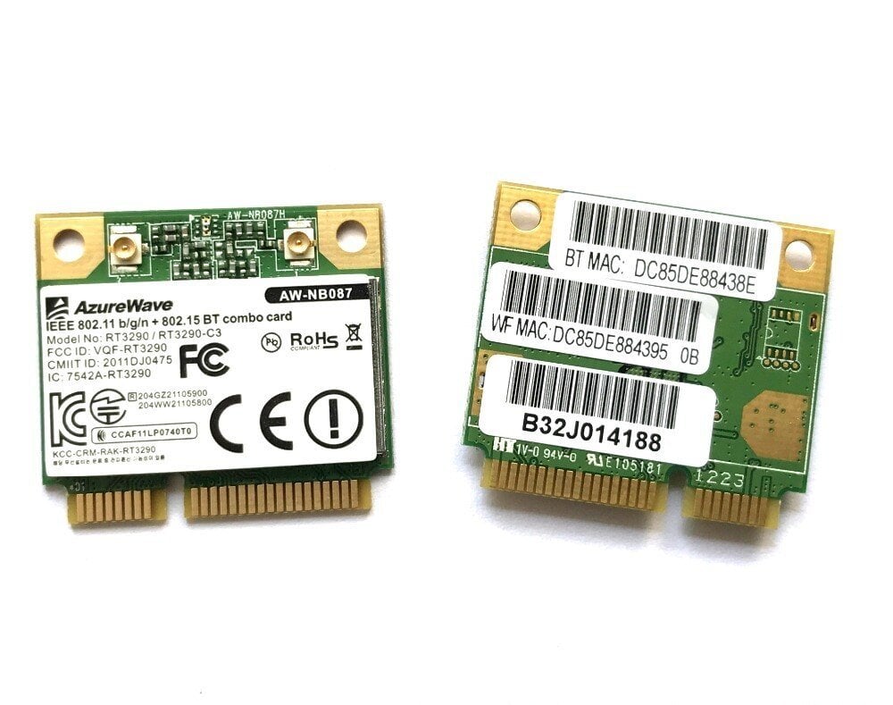 Orijinal Azurewave AW-NB087 Ralink Notebook Wifi Wireless LAN Kartı RT3290