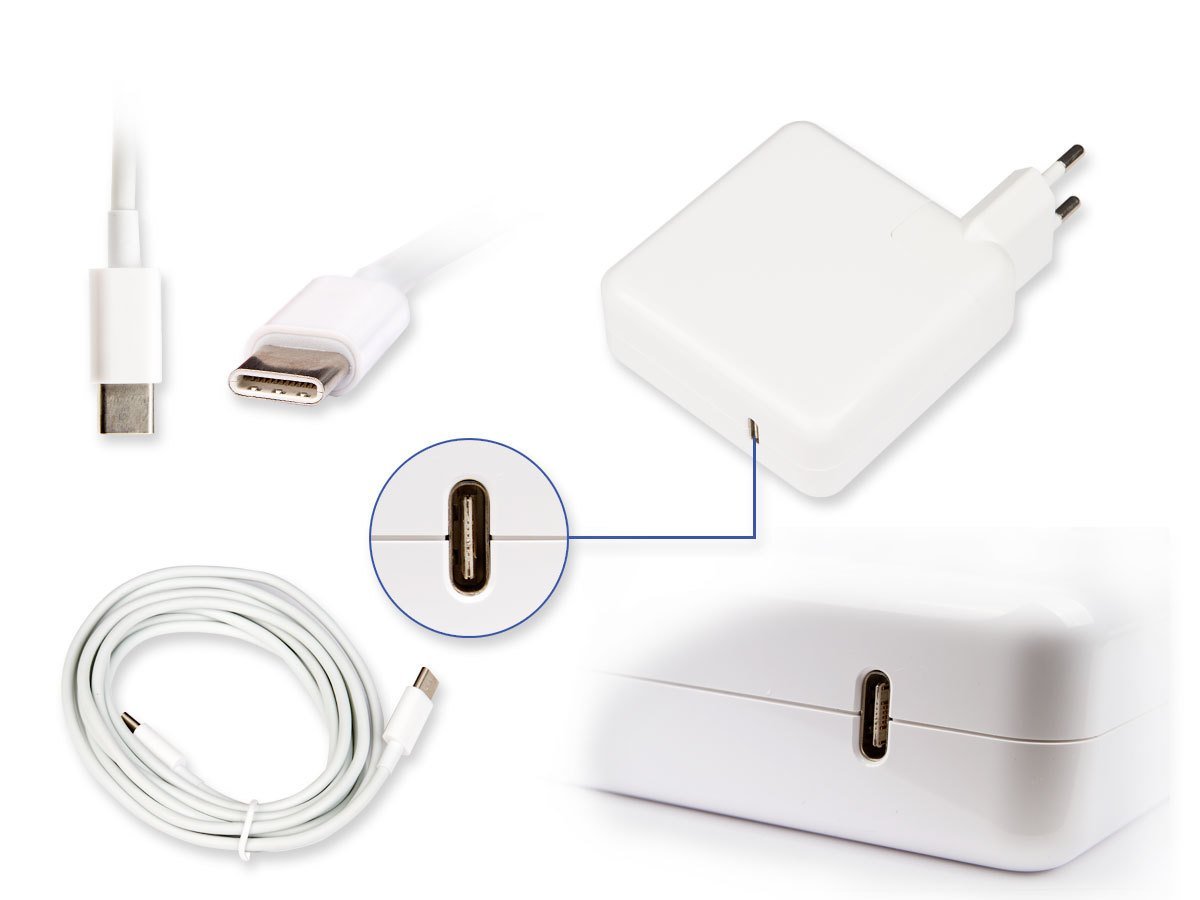 Apple MacBook Pro (13 inç, 2020) 96W USB-C Güç Adaptörü MX0J2TU/A ( USB-C ŞARJ KABLOSU HEDİYE ) Şarj Aleti Adaptör
