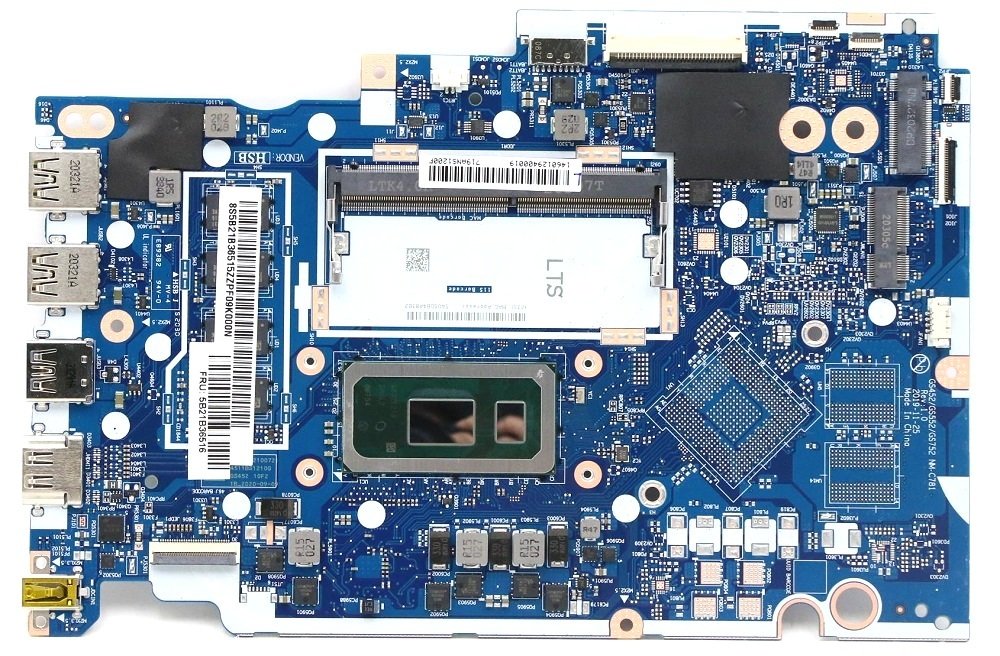 Lenovo ideapad 3-14IML05 GS452 GS552 GS752 Pentium 6405U İşlemcili On Board Notebook Anakart 5B21B36516 NM-C781