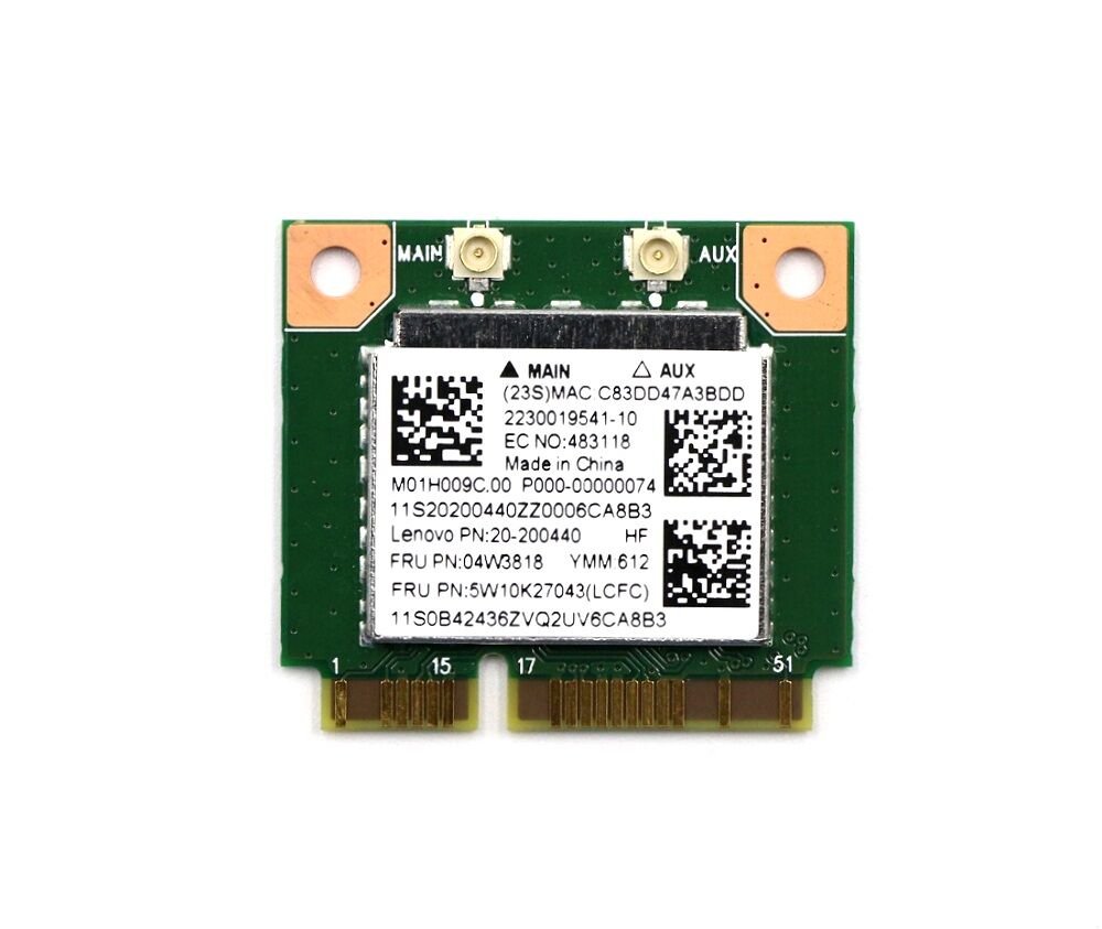 Orijinal Lenovo ideapad 100-15IBD 80QQ B50-50 80S2 Wireless Lan Wifi Kartı 04W3818