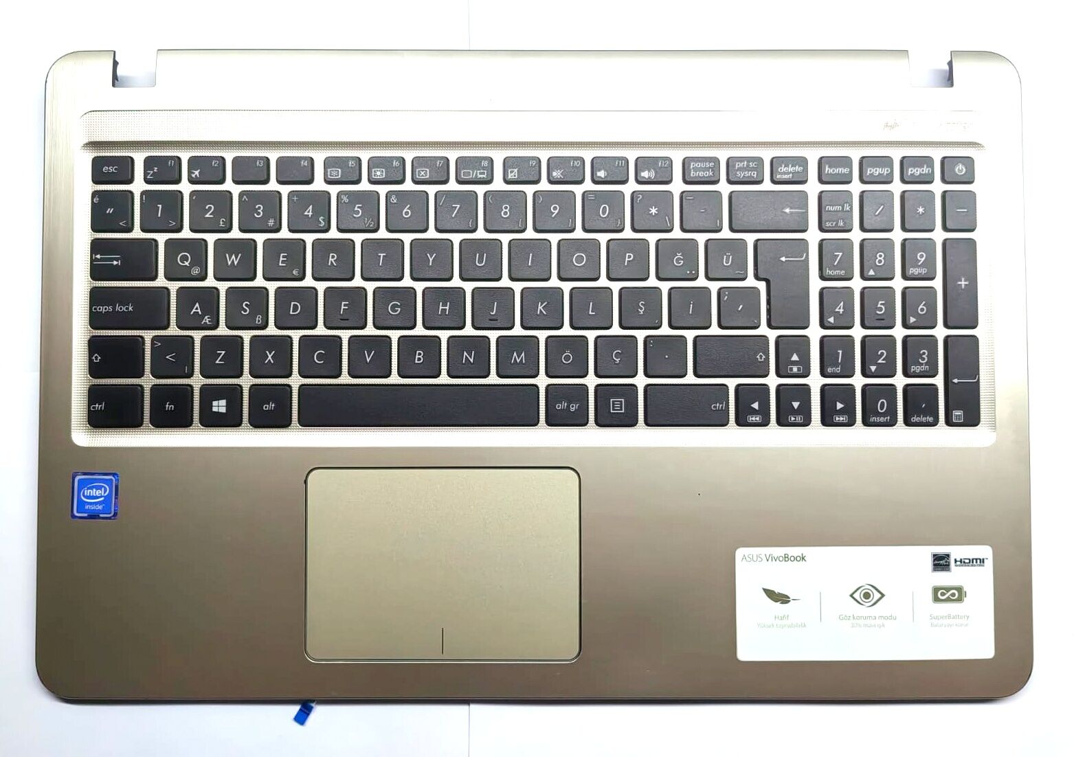 Asus VivoBook A541 Notebook Türkçe Klavye Dahil Üst Kasa 13NB0HE1P02123