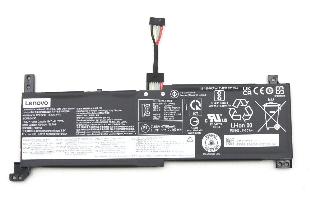 Orijinal Lenovo V14 G2-ITL V15 G2-ITL V14 G2-ALC Notebook Batarya Laptop Pil