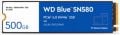 500GB WD BLUE M.2 NVMe SN580 GEN4 WDS500G3B0E 4000/3600MB/s SSD