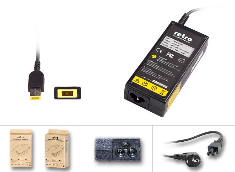 Lenovo IdeaPad U330P U430 U430p U530 20v 3.25a 65w USB Kare Uç Adaptör Şarj Aleti