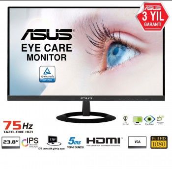 23.8 ASUS VZ249HE FHD IPS 5MS 75HZ HDMI VGA