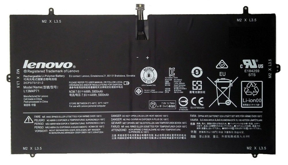 Orijinal Lenovo Yoga 3 Pro 1370 20448 80HE Ultrabook Batarya Notebook Pil