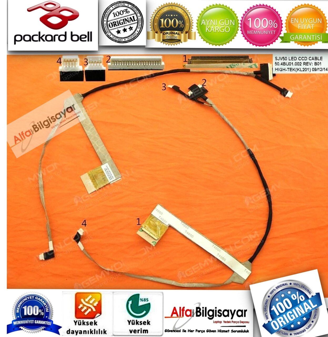 Packard Bell Ms2273 Tj65 Laptop Lcd lED LVDS Cable