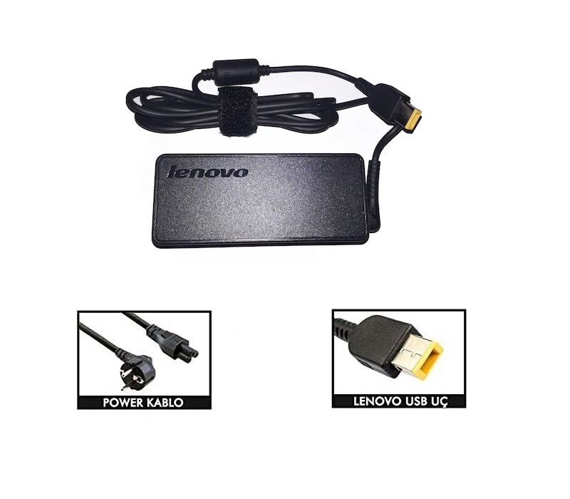 Orijinal Lenovo Thinkpad Yoga 14 20V 3.25A Usb Uç Notebook Adaptör Laptop Şarj Aleti 45N0495