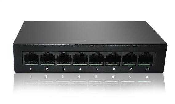 Entegron 8-Port Gigabit unmanaged Switch, 8 Gigabit METAL KASA