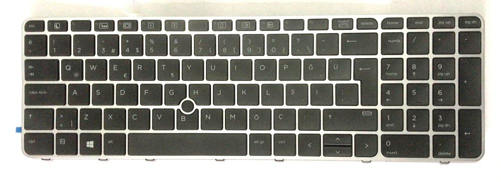 HP EliteBook 850 G3 850 G4 Ledli Klavye Tuş Takımı 819899-141