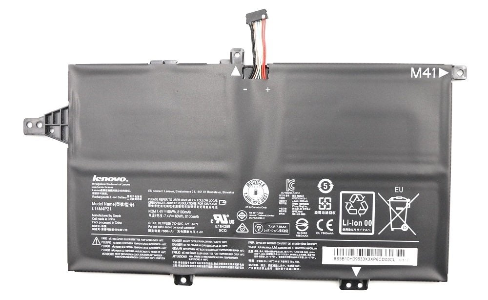 Orijinal Lenovo M41-80 Serisi 80KB Notebook Batarya Laptop Pil