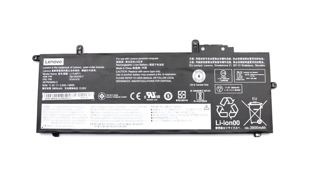 Orijinal Lenovo ThinkPad X280 Serisi A285 Serisi Notebook Batarya Laptop Pil
