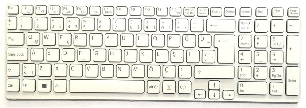 Sony Vaio SVE15 SVE151 Klavye Tuş Takımı 149169811TR