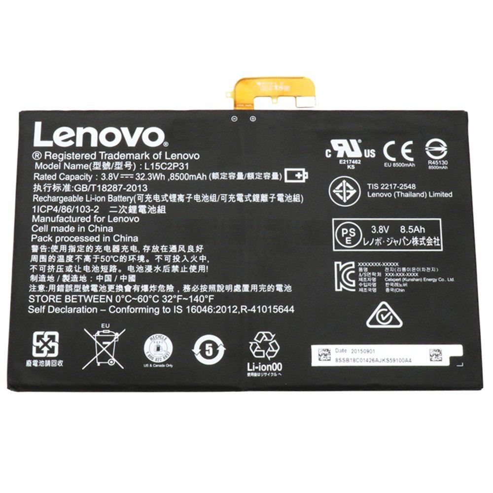 Orijinal Lenovo Yoga Book SB18C14796 SB18C46550 Tablet Batarya Pil