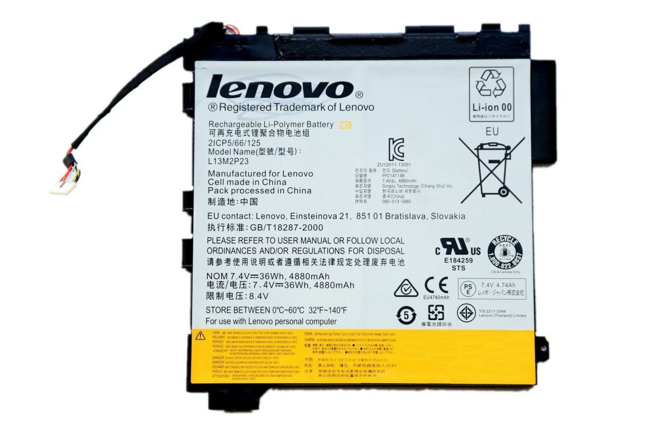Orijinal Lenovo Miix L13M2P23 L13S2P21 Tablet Batarya Notebook Pil