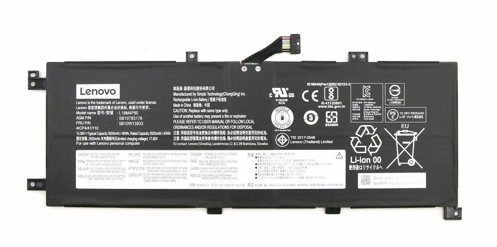 Orijinal Lenovo ThinkPad L13 Gen 2 Serisi Notebook Batarya Laptop Pil