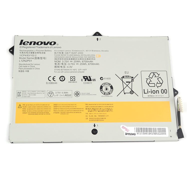 Orijinal Lenovo Miix L12N2PO1 1ICP4/83/103 Tablet Batarya Notebook Pil