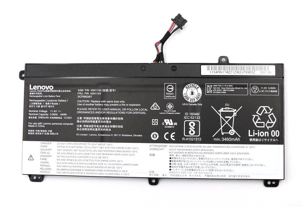 Orijinal Lenovo Thinkpad T560 P50S Notebook Batarya Laptop Pili 45N1743
